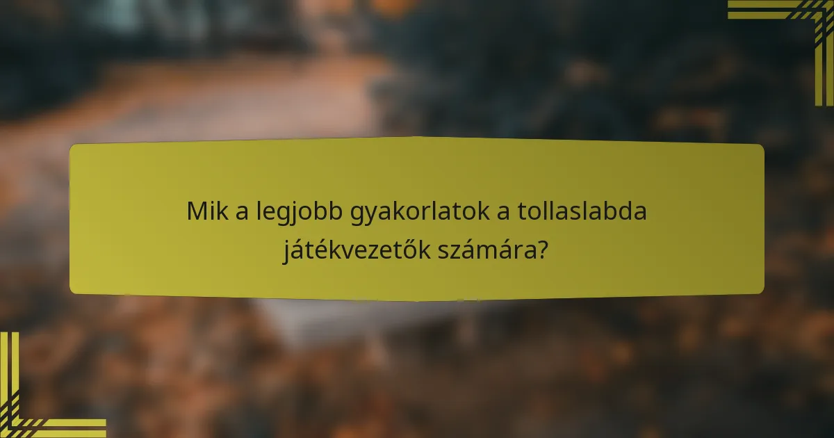Mik a legjobb gyakorlatok a tollaslabda játékvezetők számára?